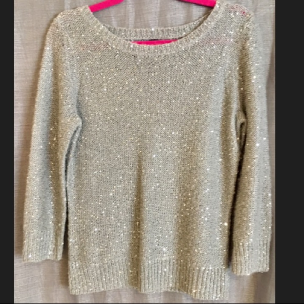 Anne Klein Sequin Sweater